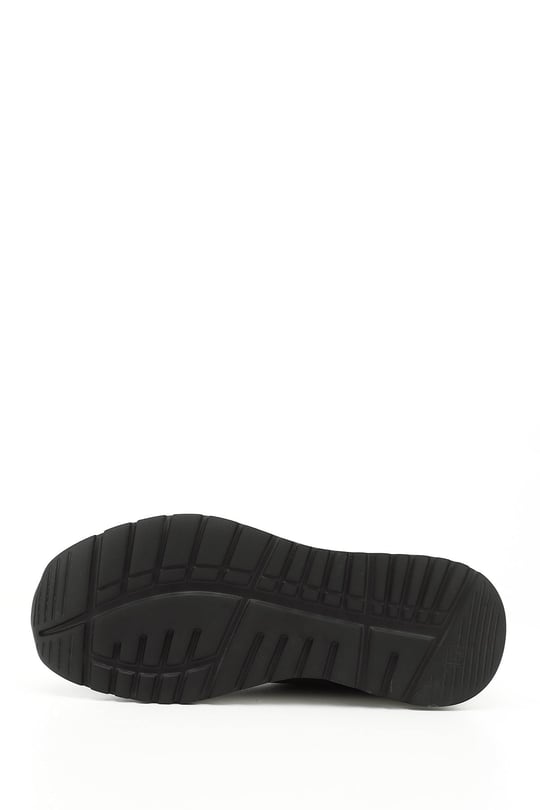Erkek Siyah Bağcıklı Hakiki Deri Comfort Sneaker