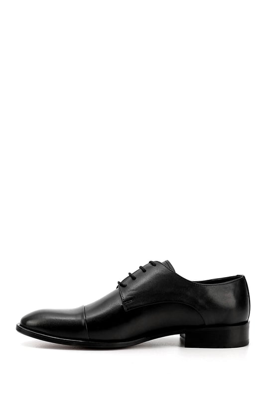 Men's Black Lace-Up Leather Sole Genuine Leather Classic Shoes