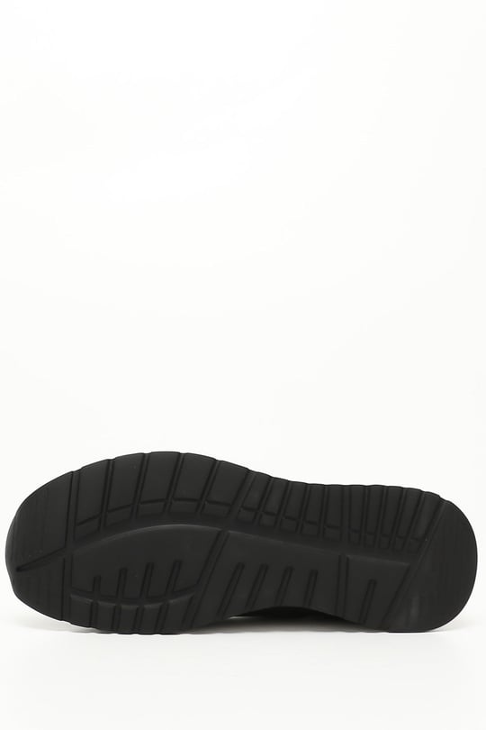 Erkek Siyah Floter Bağcıklı Hakiki Deri Comfort Sneaker