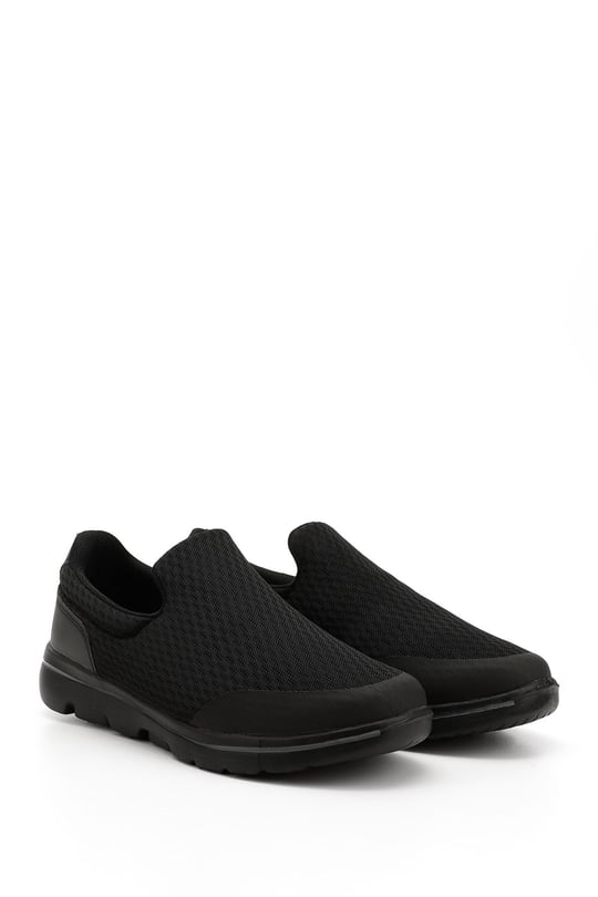 Erkek Siyah Triko Comfort Sneaker