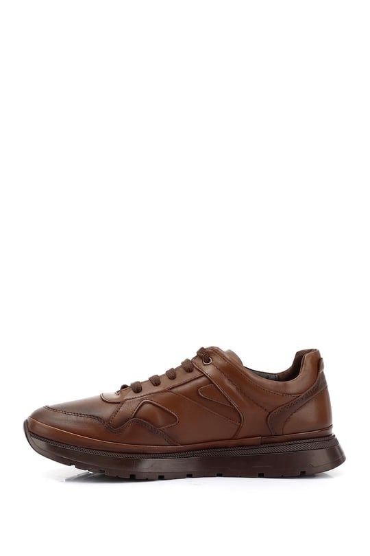 Men's Tan Antique Laced Genuine Leather Comfort Sneaker