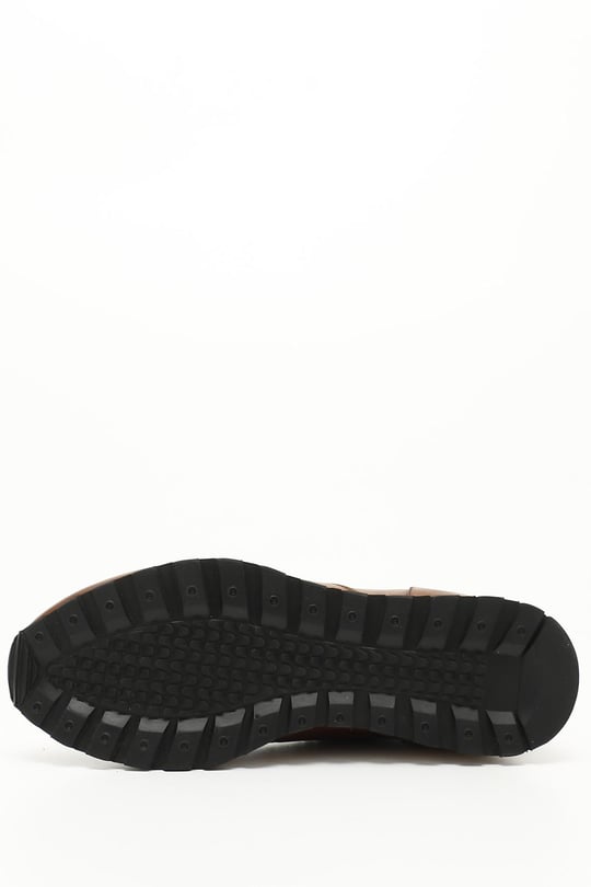 Erkek Taba Antik Bağcıklı Hakiki Deri Comfort Sneaker