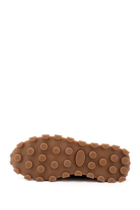 Erkek Taba Bağcıklı Hakiki Deri Comfort Sneaker
