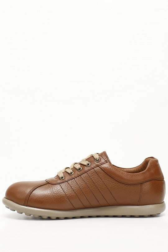 Erkek Taba Floter Bağcıklı Hakiki Deri Comfort Sneaker