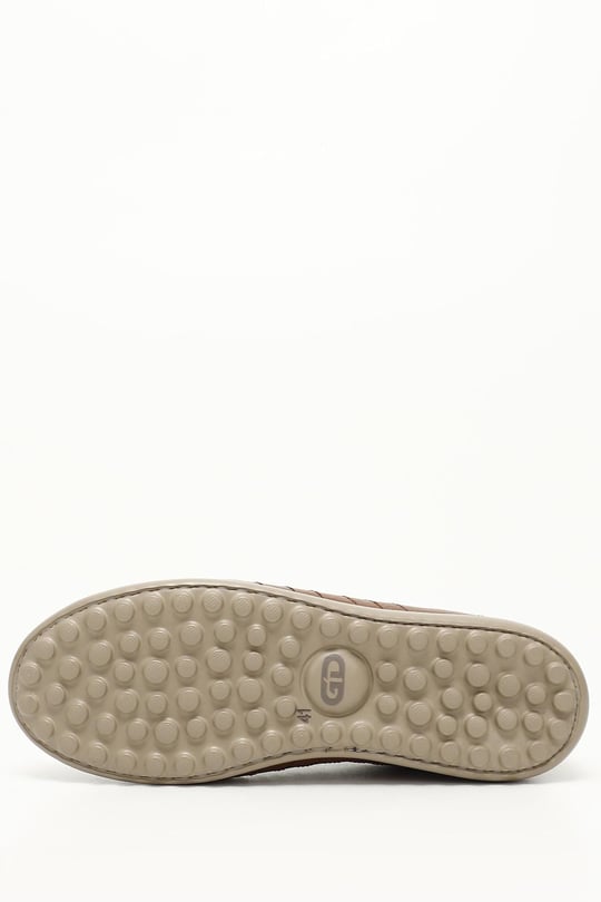 Erkek Taba Floter Bağcıklı Hakiki Deri Comfort Sneaker