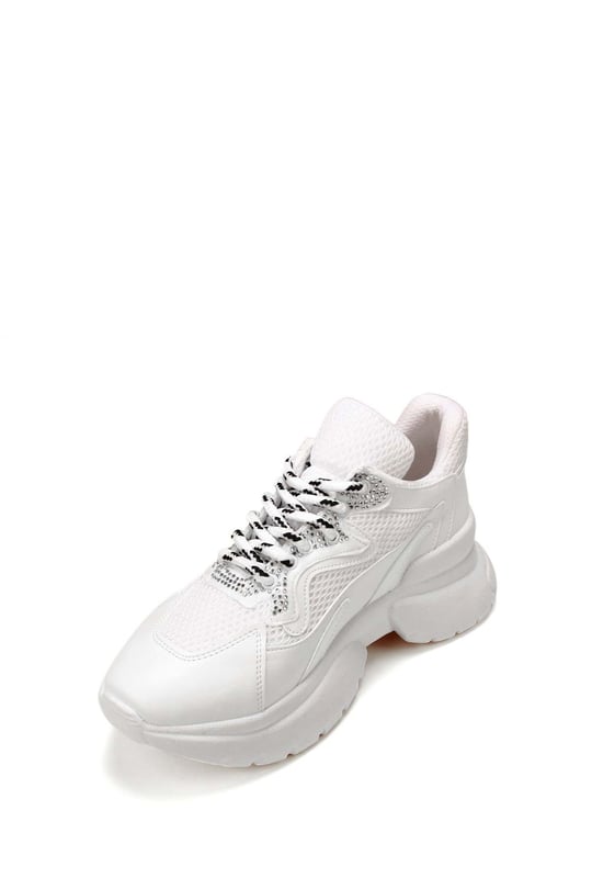 Gön Dolgu Taban Bağcıklı Spor Kadın Sneaker 37116