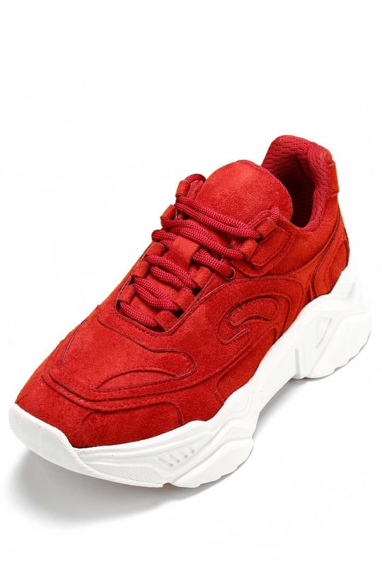 Gön Dolgu Taban Bağcıklı Spor Kadın Sneaker 37117