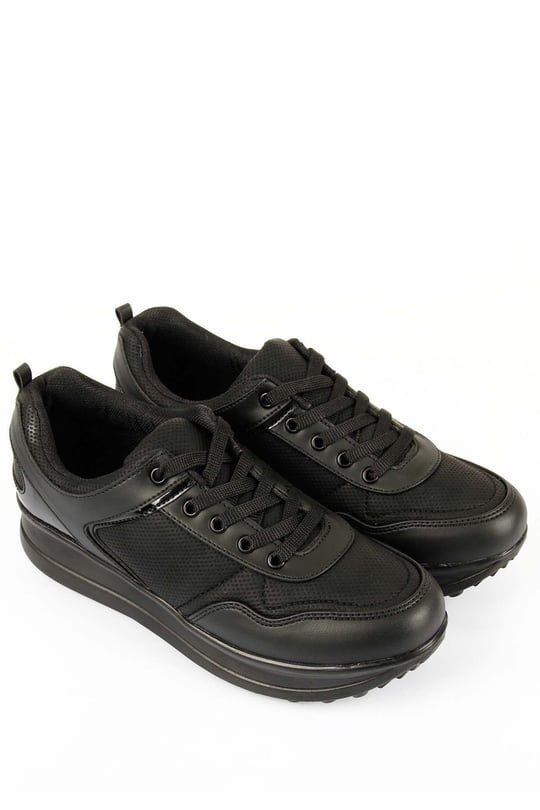 Gön Dolgu Taban Bağcıklı Spor Kadın Sneaker 34718