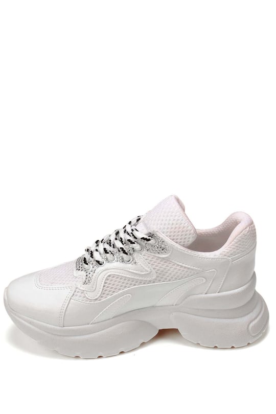 Gön Dolgu Taban Bağcıklı Spor Kadın Sneaker 37116