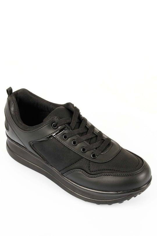 Gön Dolgu Taban Bağcıklı Spor Kadın Sneaker 34718