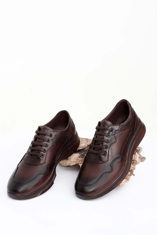 Gön Hakiki Deri Bağcıklı Günlük Erkek Sneaker 00011