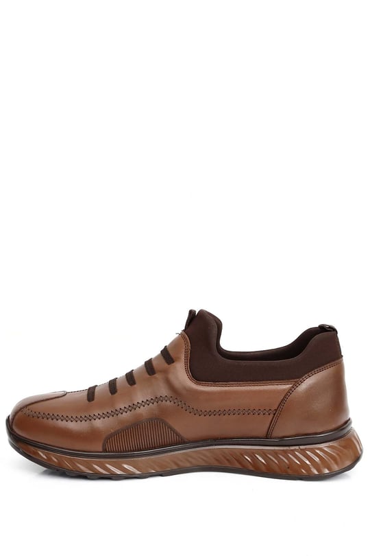 Gön Hakiki Deri Jel Tabanlıklı Erkek Günlük Sneaker 01440