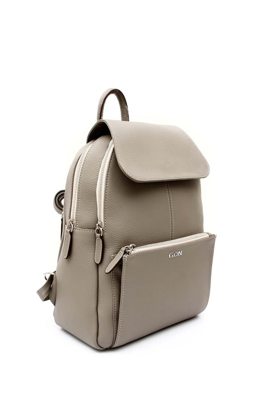 Gön Hakiki Deri Kadın Sırt Çantası B8107 
