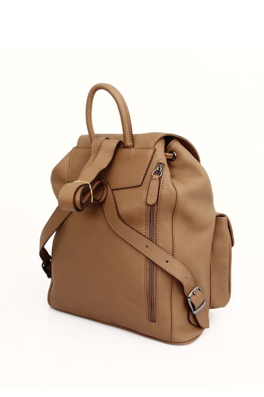 Gön Hakiki Deri Kadın Sırt Çantası B8111
