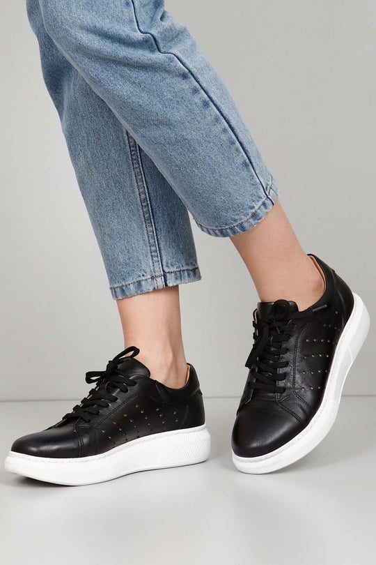 Gön Hakiki Deri Kadın Sneaker 45371