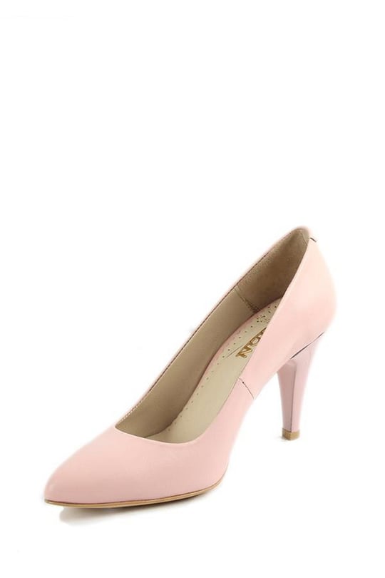 Gön Hakiki Deri Sivri Burun İnce Yüksek Topuklu Stiletto Kadın Ayakkabı 22354