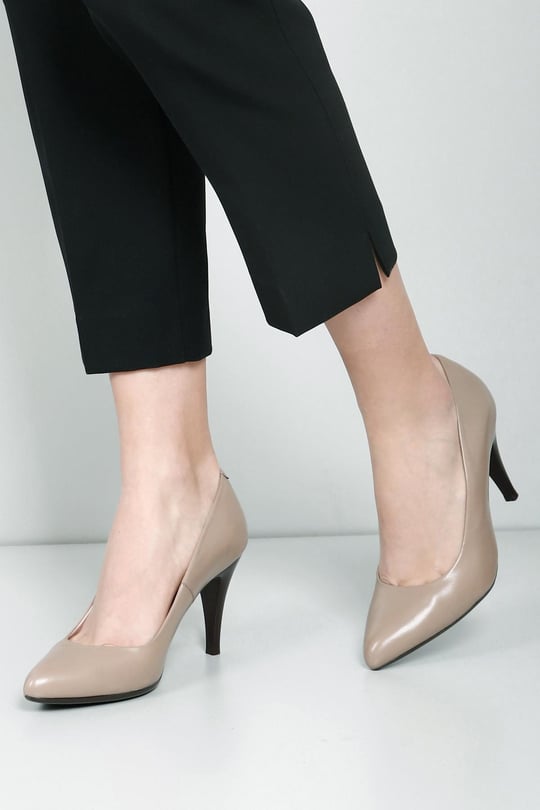 Gön Hakiki Deri Sivri Burun İnce Yüksek Topuklu Stiletto Kadın Ayakkabı 22354