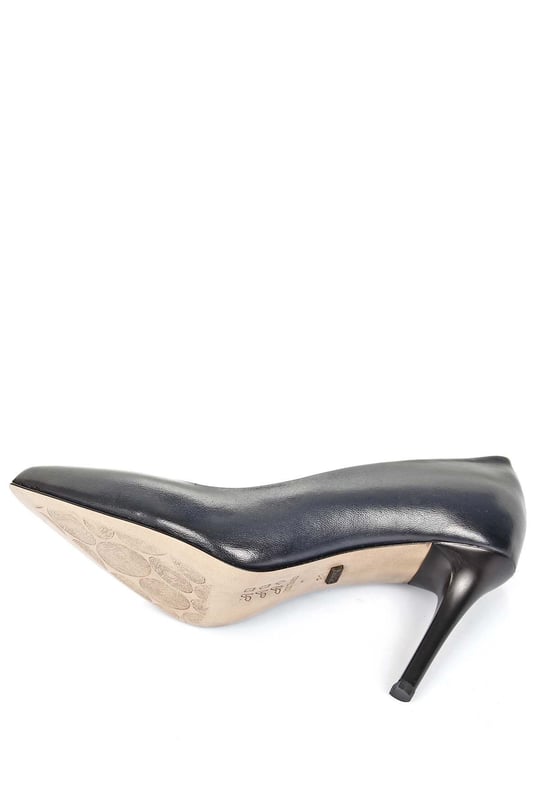 Gön Hakiki Deri Sivri Burun Yüksek İnce Topuklu Stiletto Kadın Ayakkabı 24127