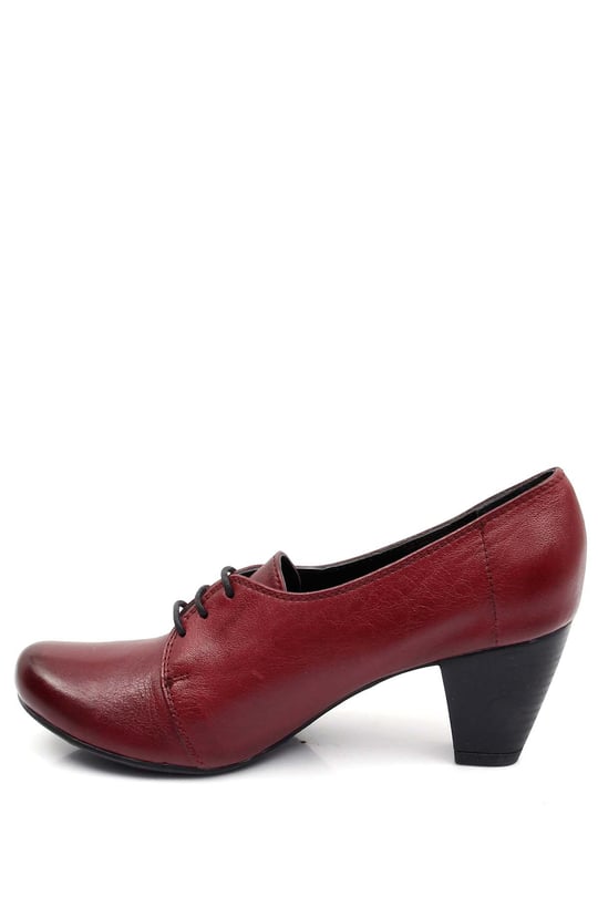Gön Hakiki Deri Topuklu Kadın Günlük Ayakkabı M0322