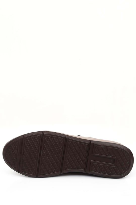 Gön Hakiki Deri Yuvarlak Burun Bağcıklı Kadın Günlük Sneaker 77051