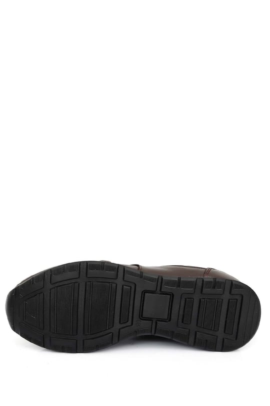 Gön Hakiki Deri Yuvarlak Burun Bağcıklı Günlük Erkek Sneaker 01009