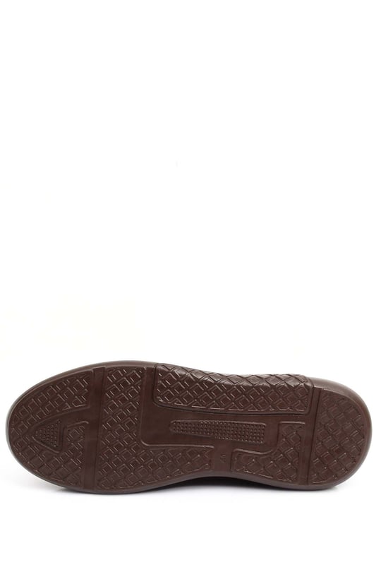 Gön Hakiki Deri Yuvarlak Burun Bağcıklı Günlük Erkek Sneaker 01371