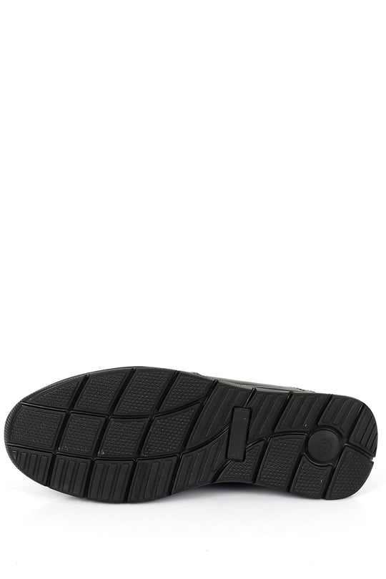 Gön Hakiki Deri Yuvarlak Burun Lastikli Bağcıklı Günlük Erkek Sneaker 00183