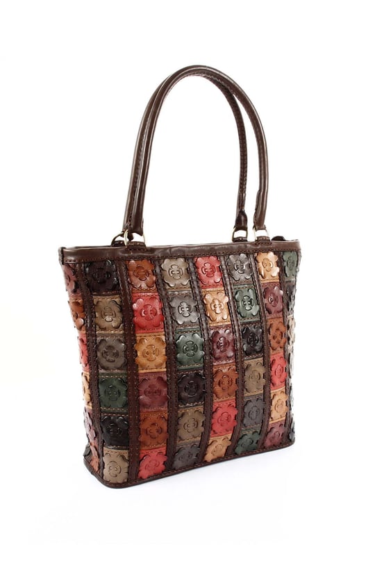 Gön Handmade Deri Omuz Çantası (Flora) GNHANDMD20063 B0063 