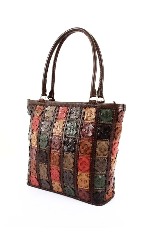 Gön Handmade Deri Omuz Çantası (Flora) GNHANDMD20063 B0063 