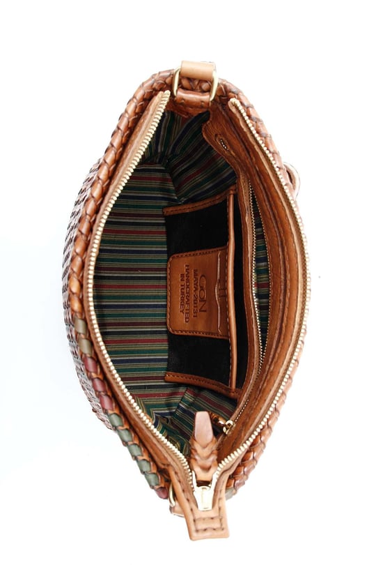 Gön Handmade Deri Postacı Çanta (maya) GNHANDMD20131 Q2131 