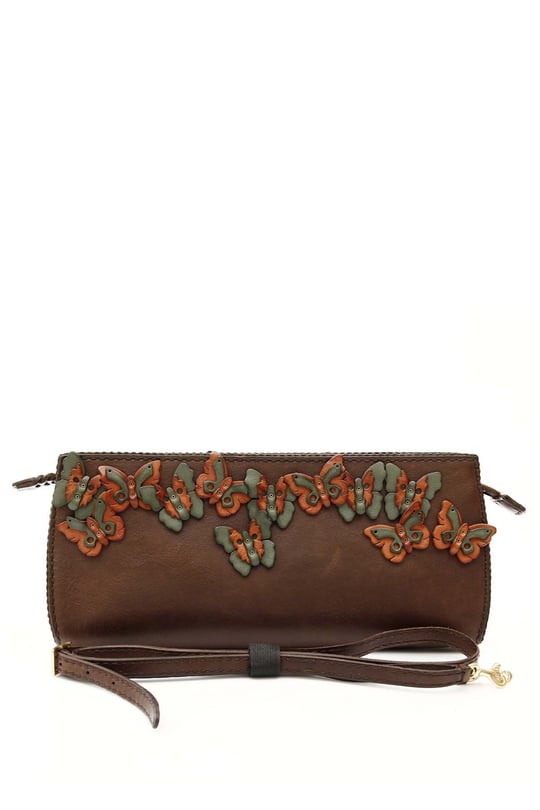Gön handmade El Ve Omuz Deri Abiye Çanta ( Kelebek ) GONHNDMADE20086 Q2186 