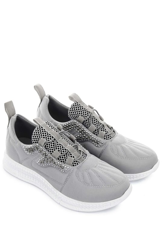 Gön Kadın Bağcıklı Kumaş Günlük Sneaker 37190