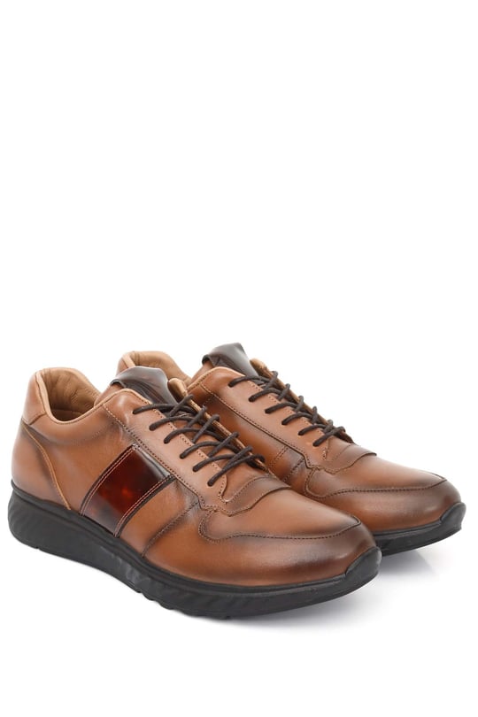 Gön Platinum Hakiki Deri Bağcıklı Erkek Sneaker 34690