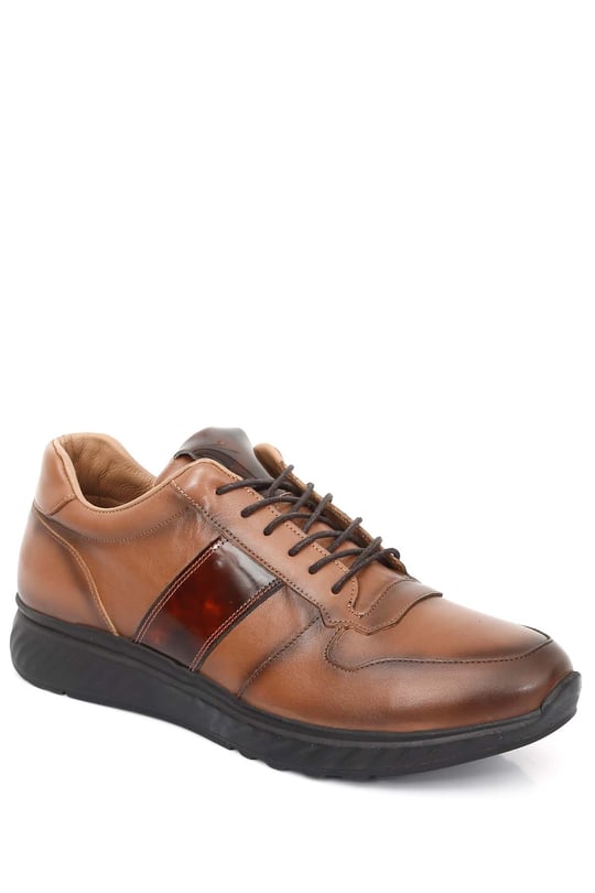 Gön Platinum Hakiki Deri Bağcıklı Erkek Sneaker 34690