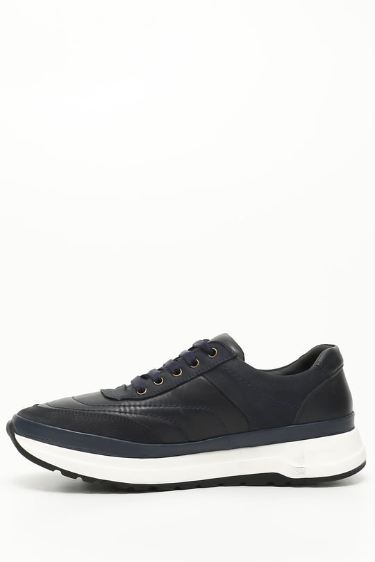 Gön Platinum Hakiki Deri Yuvarlak Burun Bağcıklı Günlük Erkek Sneaker 42039