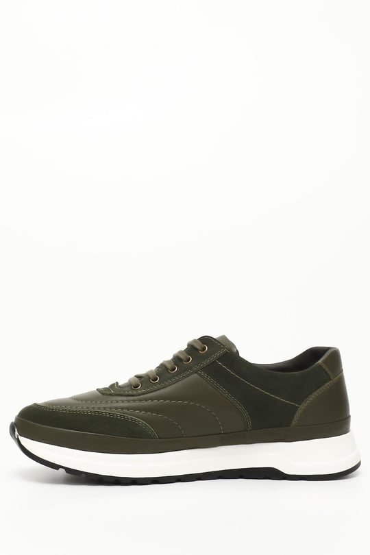 Gön Platinum Hakiki Deri Yuvarlak Burun Bağcıklı Günlük Erkek Sneaker 42039