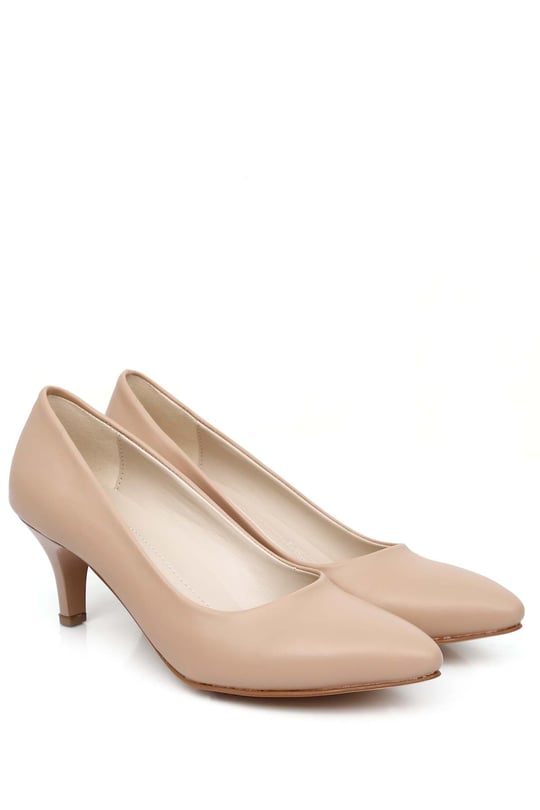 Gön Sivri Burun Orta İnce Topuklu Stiletto Kadın Ayakkabı 37140