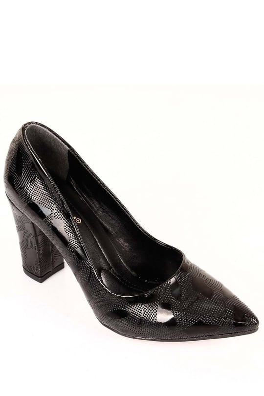 Gön Sivri Burun Yüksek Kalın Topuklu Stiletto Kadın Ayakkabı 30707