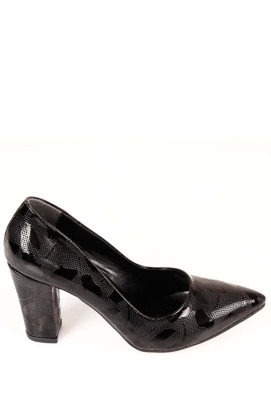 Gön Sivri Burun Yüksek Kalın Topuklu Stiletto Kadın Ayakkabı 30707