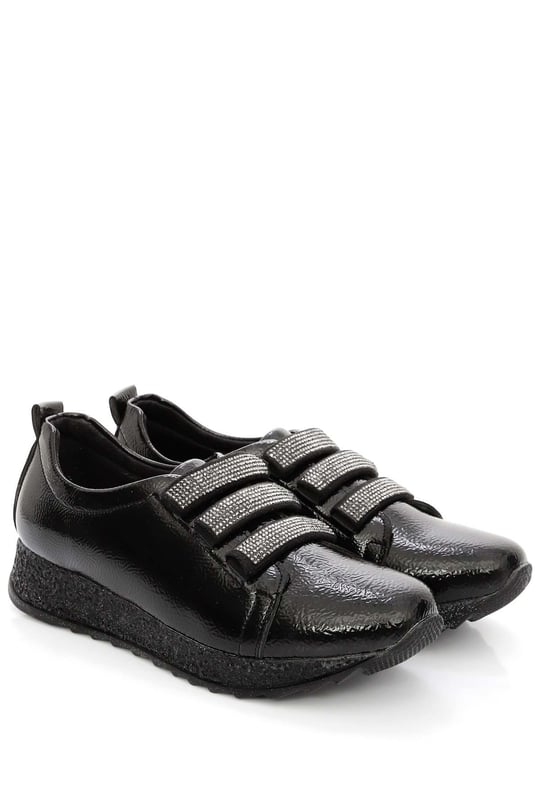 Gön Yuvarlak Burun Dolgu Topuk Taşlı  Kadın Sneaker 37850