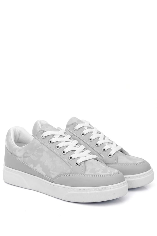 Gön Yuvarlak Burun Düz Taban Kadın Sneaker 35115