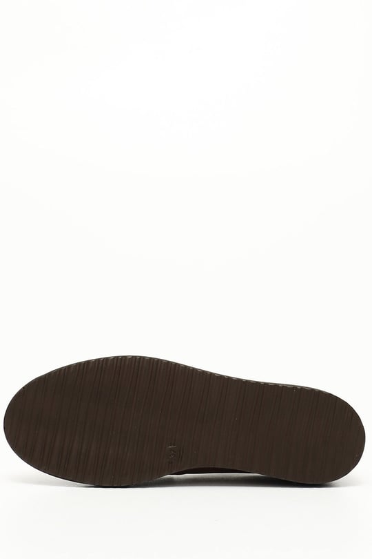 Kadın Açık Taba Dolgu Taban Hakiki Deri Loafer Ayakkabı