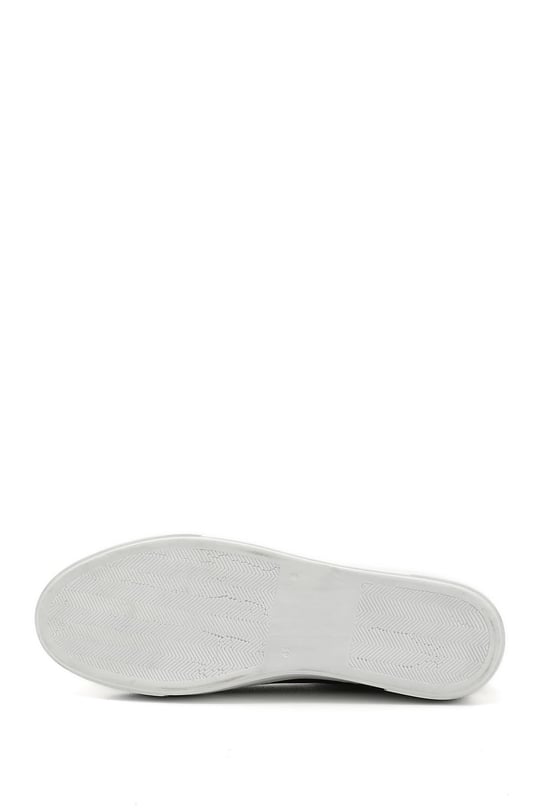 Kadın Bordo Antik Bağcıklı Dolgu Taban Hakiki Deri Sneaker