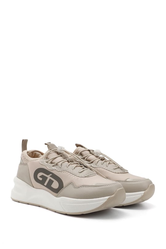 Kadın Nude Dolgu Taban Triko Comfort Sneaker