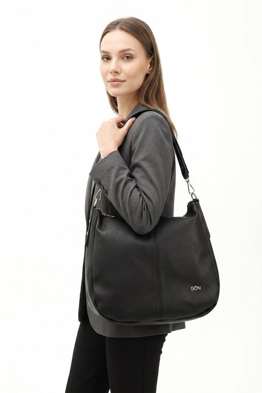 Women's Black Shoulder Bag