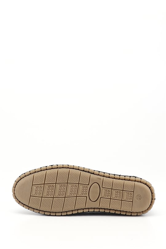 Kadın Siyah Fiyonklu Hakiki Deri Comfort Loafer