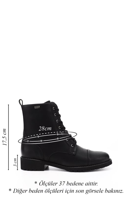 Women's Black Nubuck Zippered Rubber Sole Combat Boots