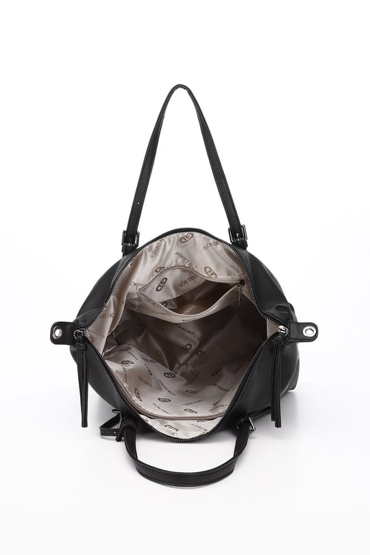 Women's Black Long Strap Hand and Shoulder Bag
