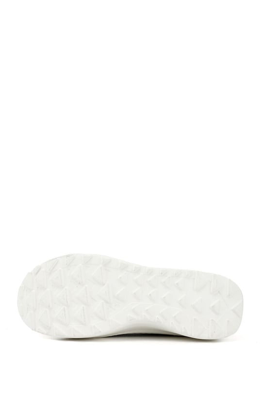 Kadın Su Yeşili Lastik Bağcıklı Comfort Dolgu Taban Hakiki Deri Sneaker