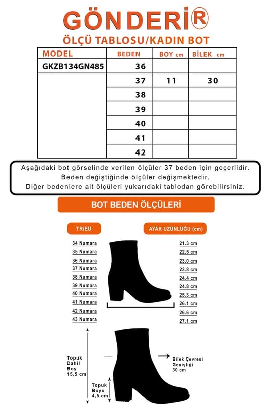 Kadın Taba Antik Fermuarlı Kalın Topuklu Hakiki Deri Postal Bot